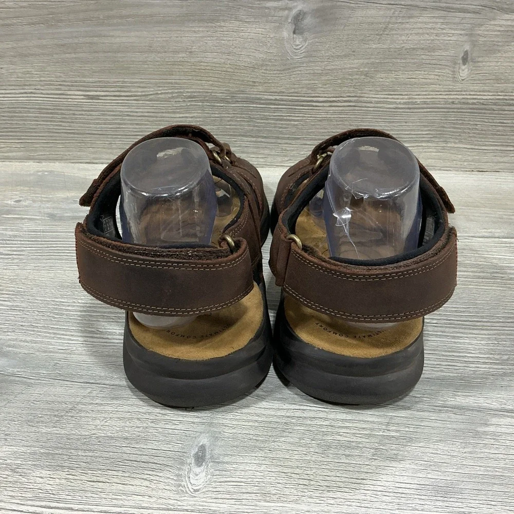 Clarks Collection 261594717110 Men's Size 12 M Leather Hapsford Creek Sandals